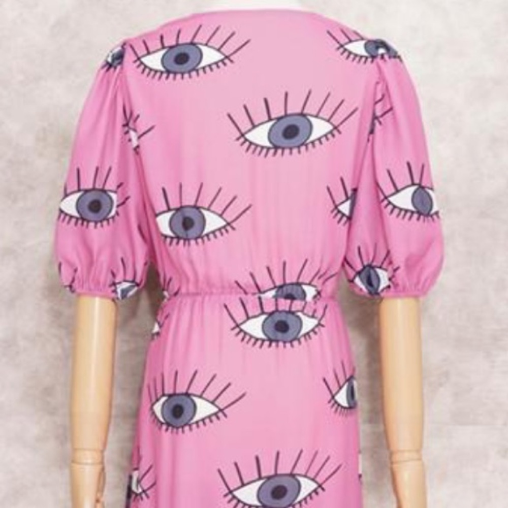 ALL EYES ON YOU PINK DUSTER - Picture 12 of 13